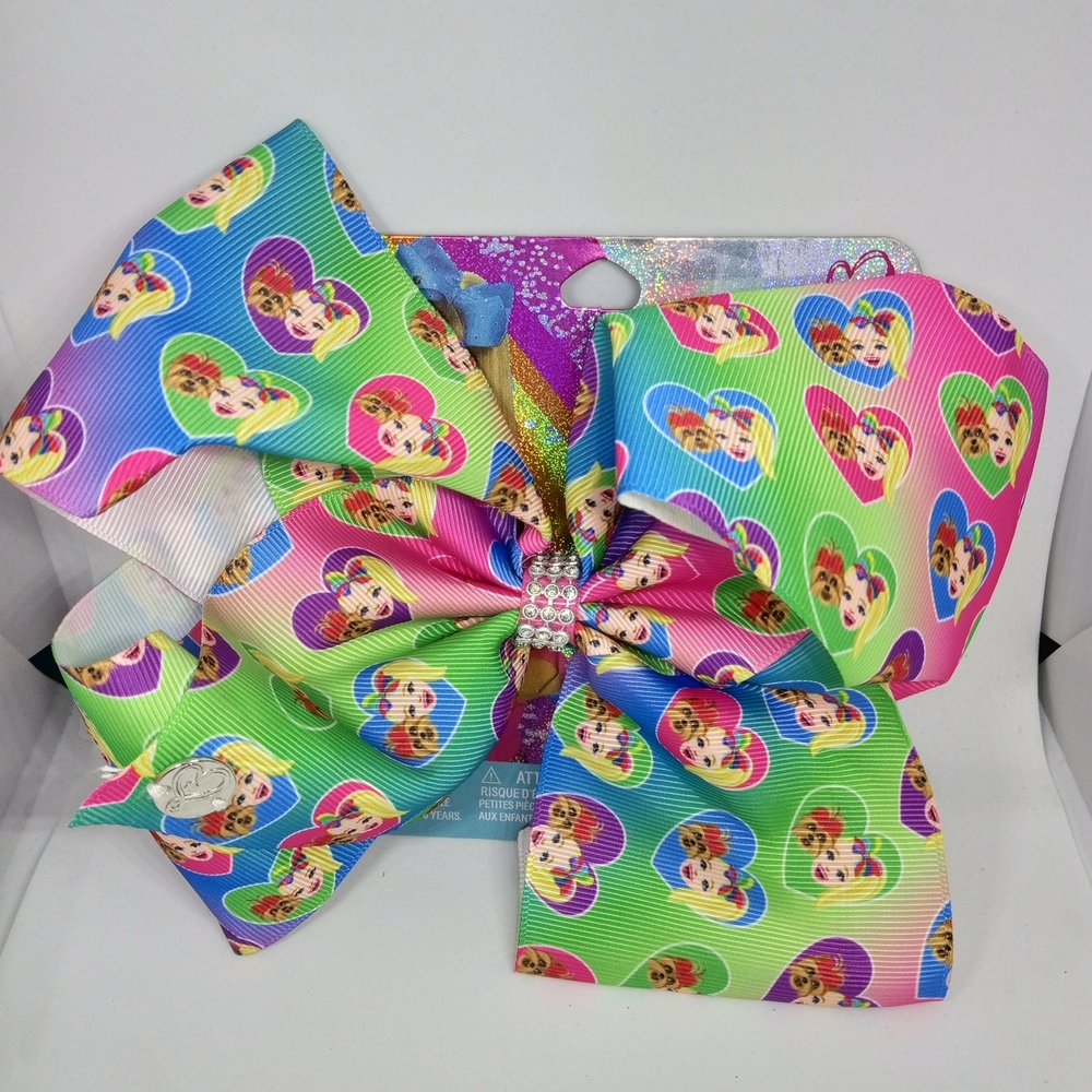 JoJo Siwa Multicolor Heart Hair Bow